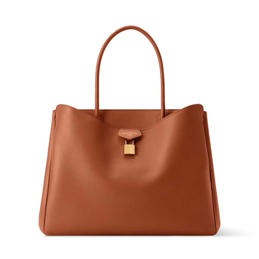 Vendome MM Cognac Calfskin Leather Tote Bag M26501 For Women