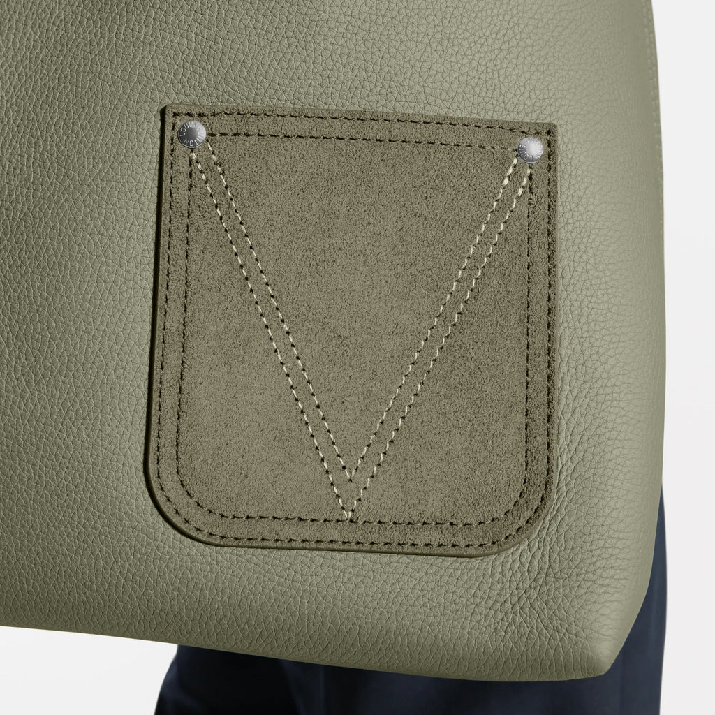 Verso Hobo LV Touch Calfskin Khaki For Men