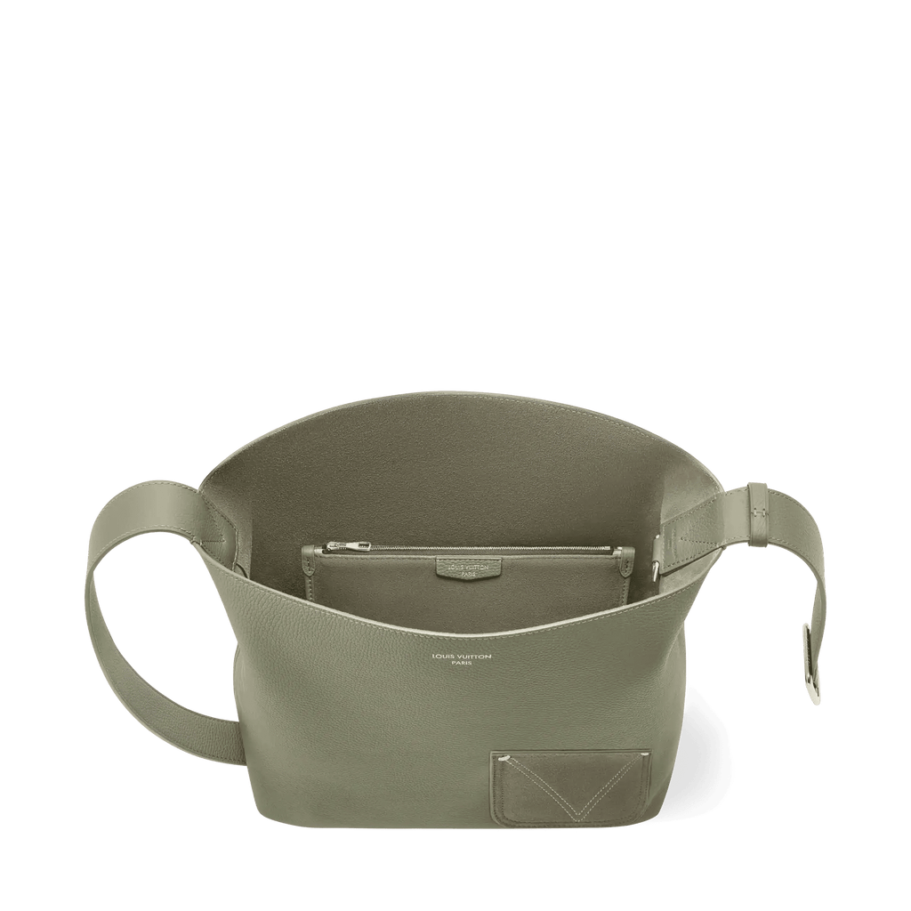 Khaki Calfskin Leather Handbag Design 002 product image 3