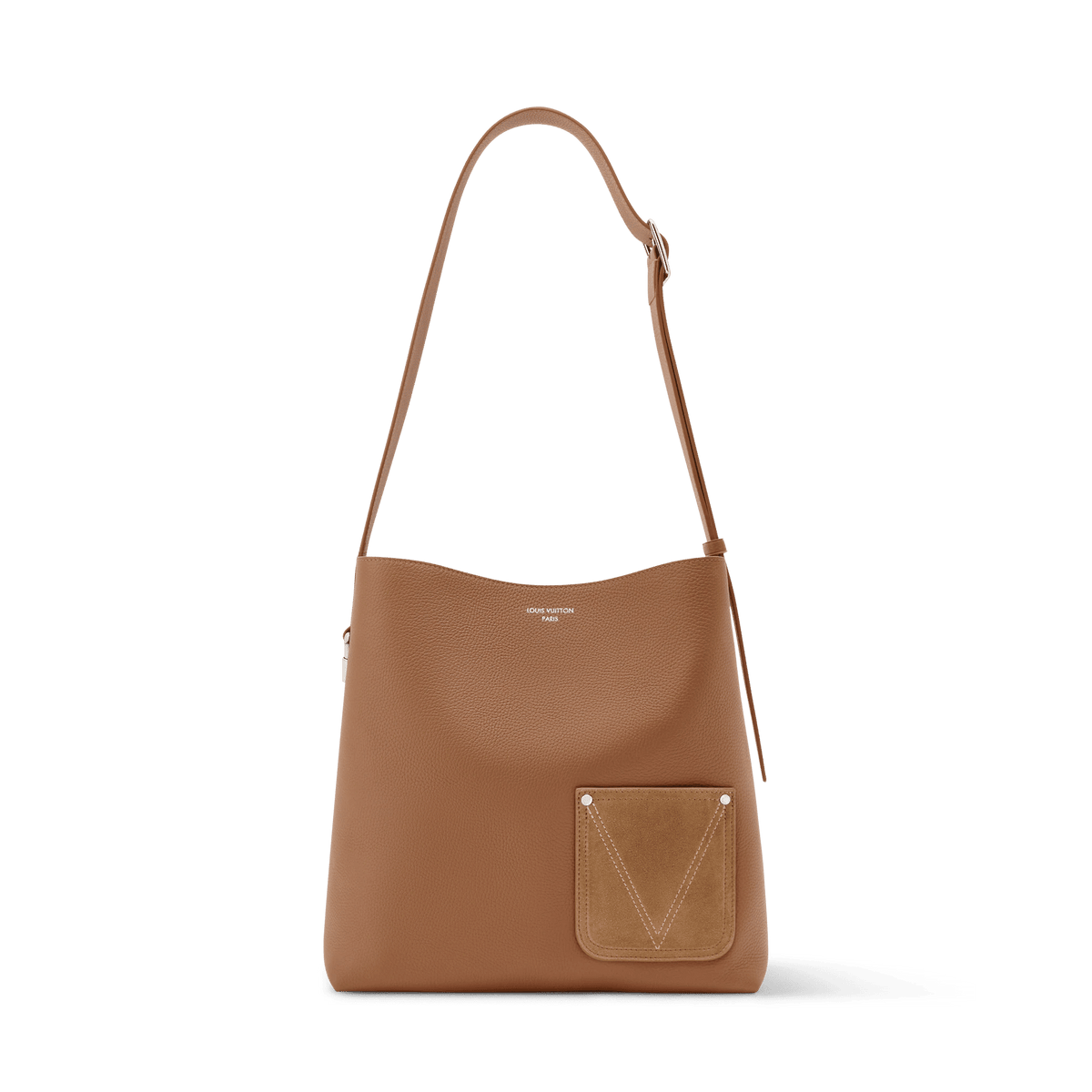 Verso Hobo LV Touch Calfskin Leather Tan For Men