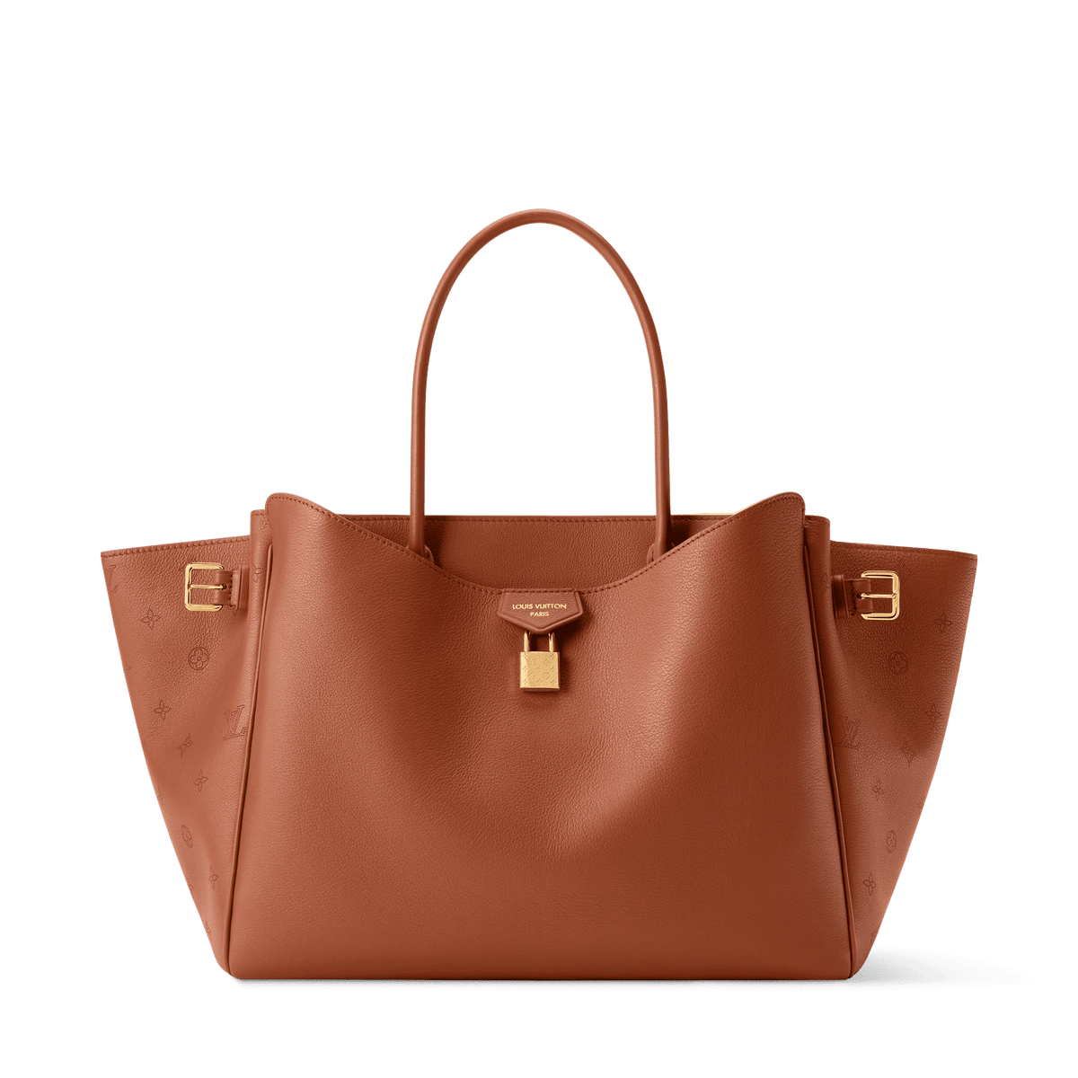 Vendome MM Cognac Calfskin Leather Tote Bag M26501 For Women