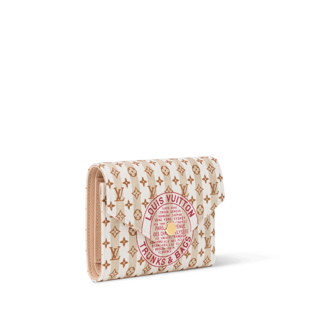 Victorine Minigram Canvas Compact Wallet M29024 For Women