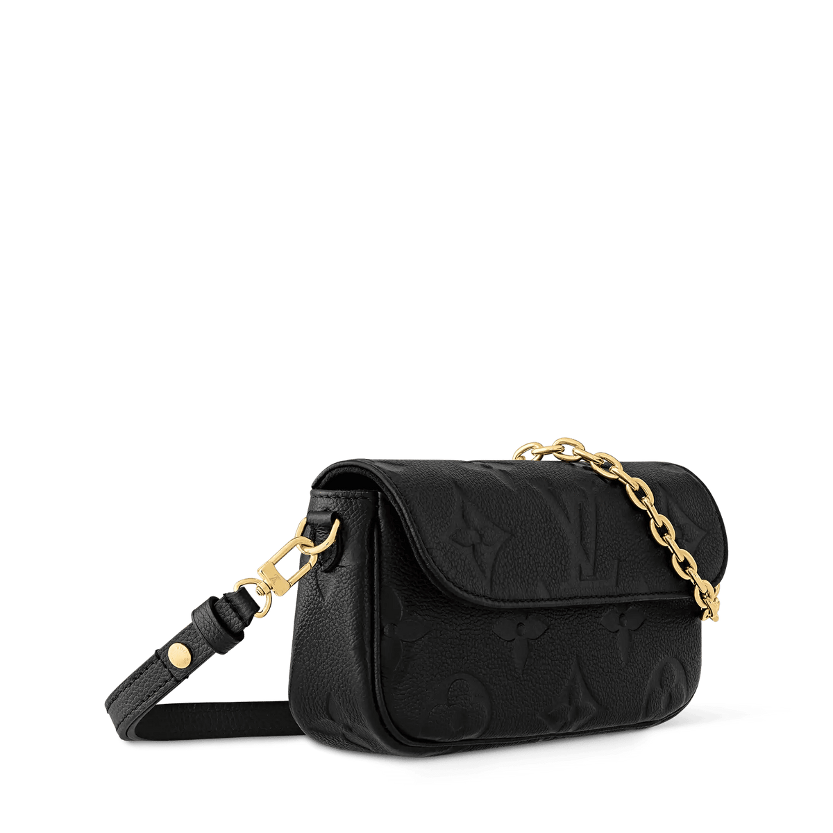 Wallet On Chain Ivy Black Monogram Empreinte Leather Crossbody Bag M82154 For Women