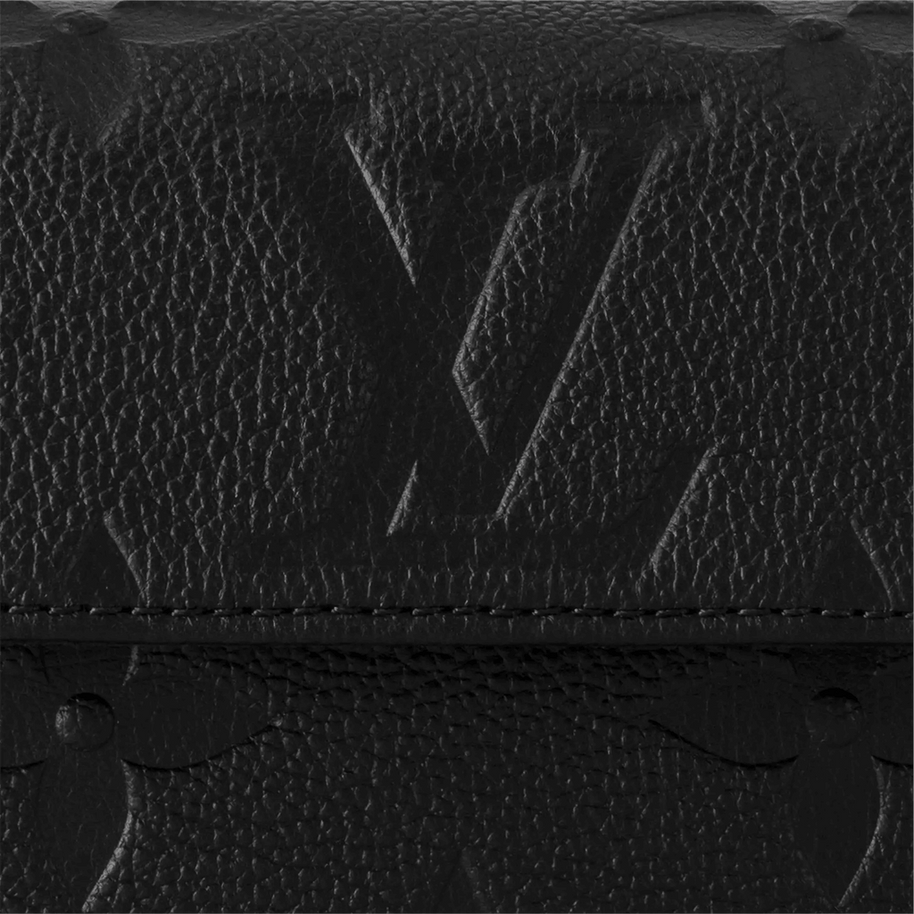 Wallet On Chain Ivy Black Monogram Empreinte Leather Crossbody Bag M82154 For Women