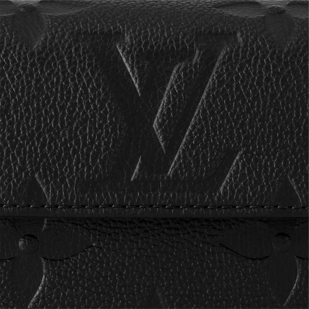 Wallet On Chain Ivy Black Monogram Empreinte Leather Crossbody Bag M82154 For Women