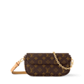 On Chain Ivy Monogram Canvas Chain Wallet For Women