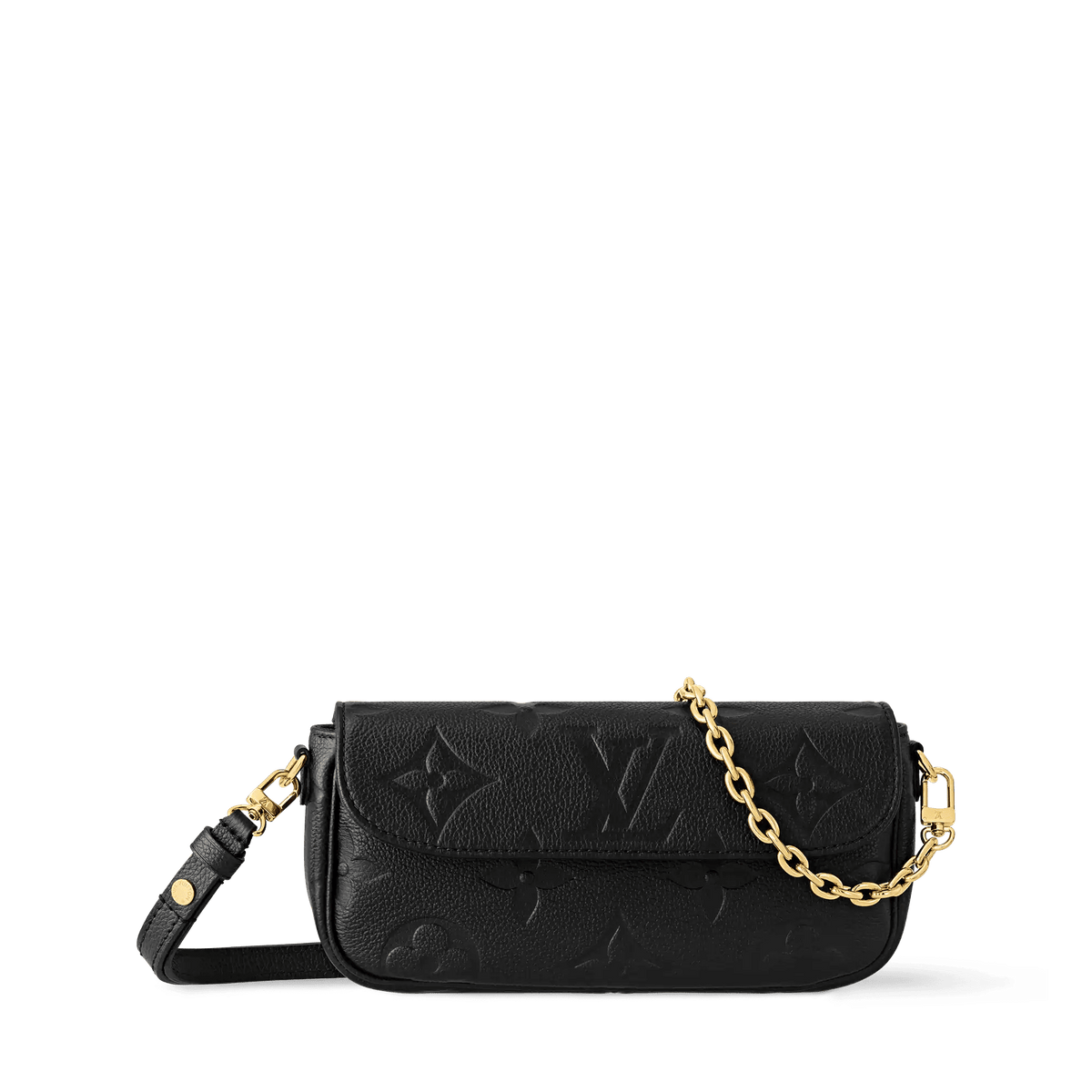 Wallet On Chain Ivy Black Monogram Empreinte Leather Crossbody Bag M82154 For Women