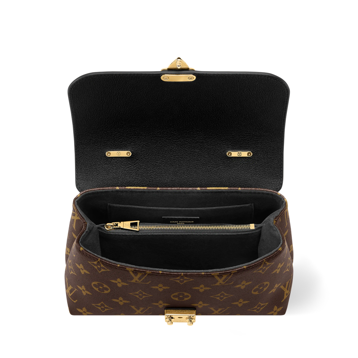 Black Coated Canvas & Leather Shoulder Bag product image 11