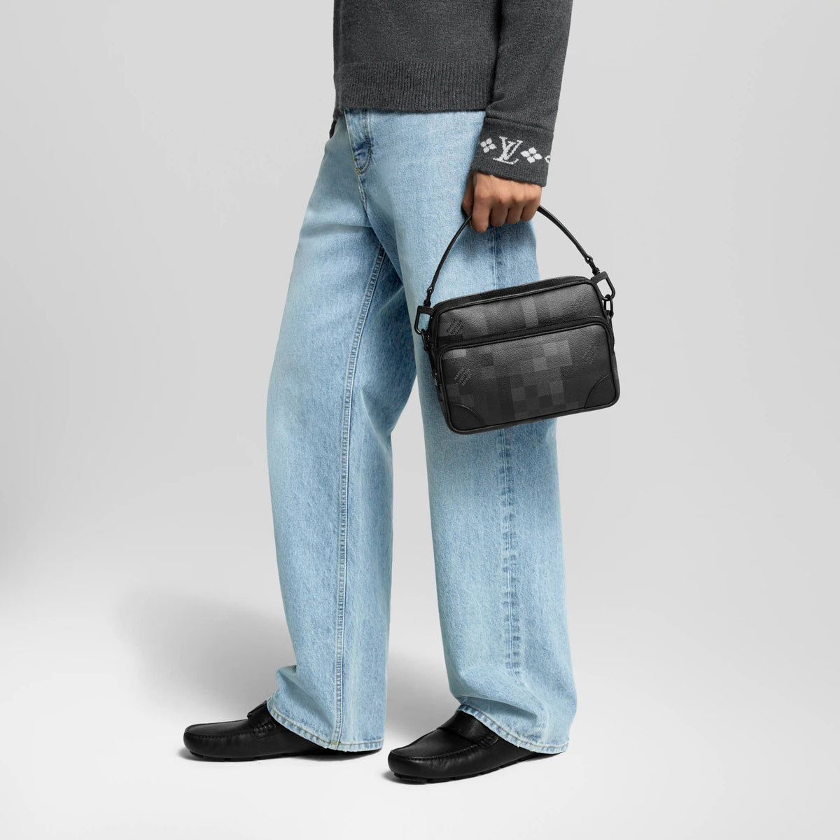 Black Coated Canvas Handbag Design 006 product image 11