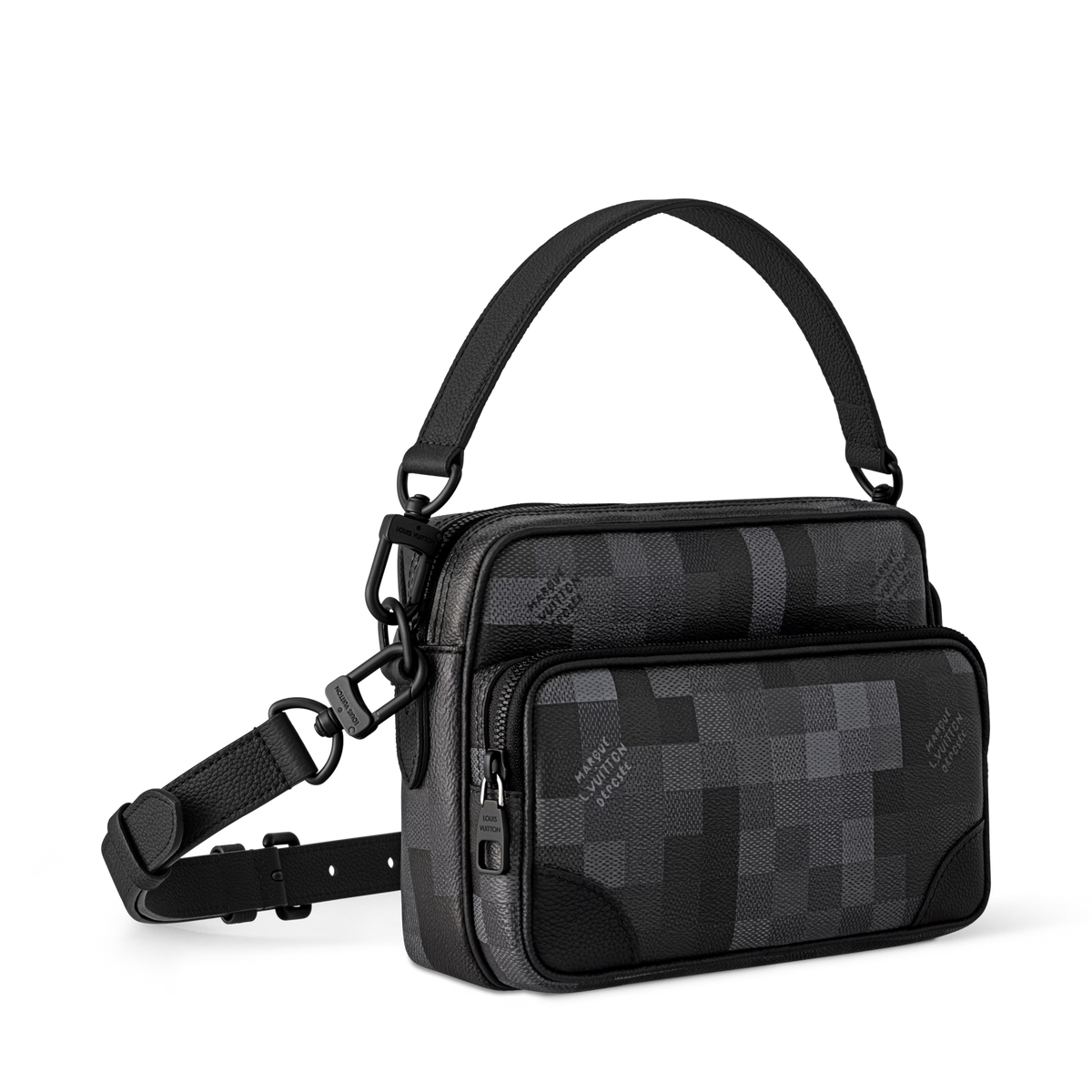 Black Coated Canvas Handbag Design 006 product image 8