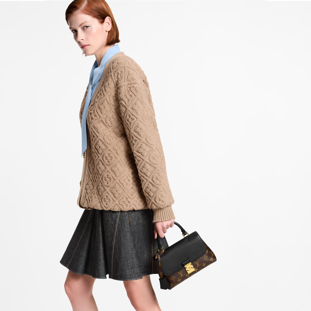 Madeleine BB Monogram Black Coated Canvas Shoulder Bag M27511 For Women