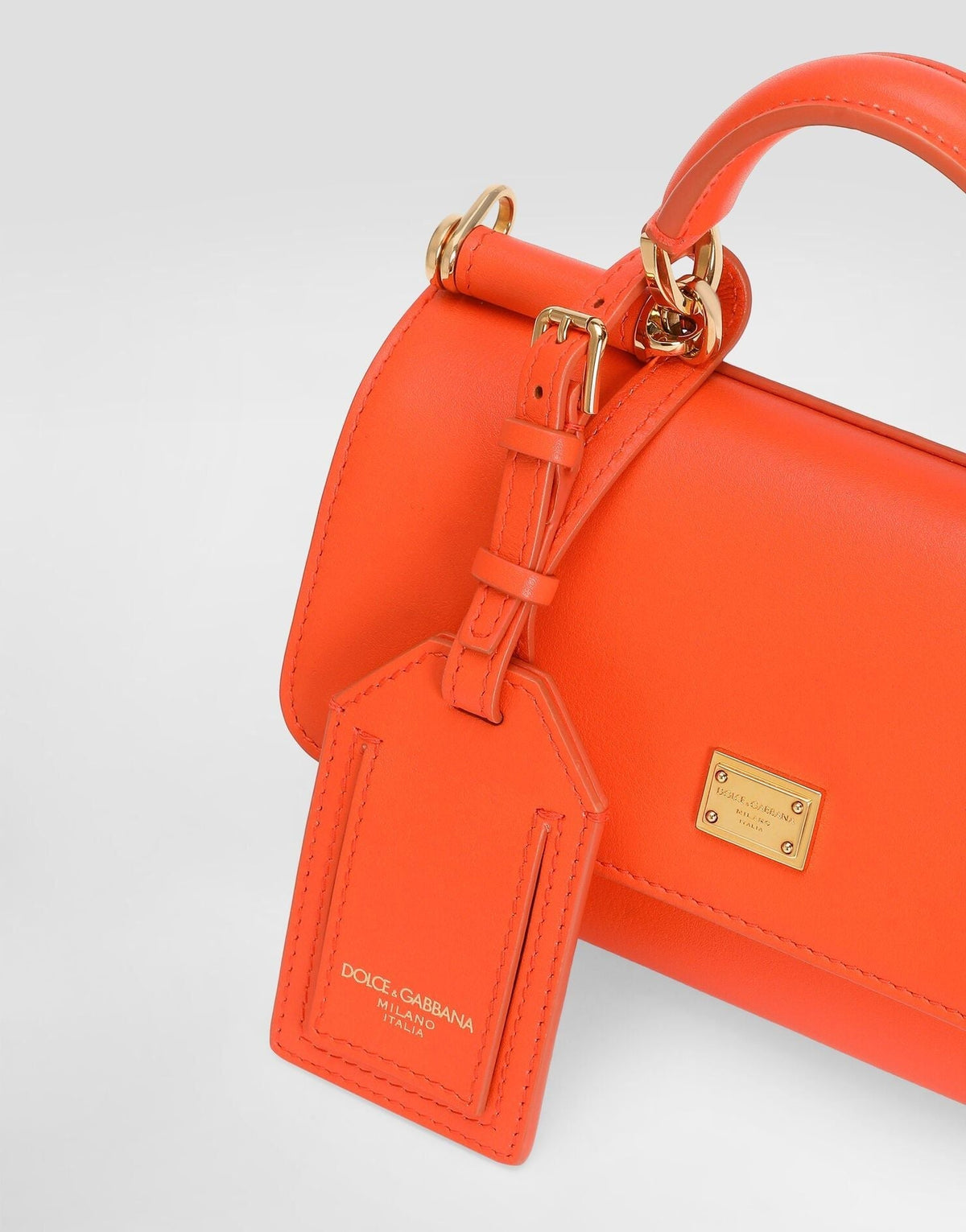 Orange Mini Calfskin Handbag product image 6