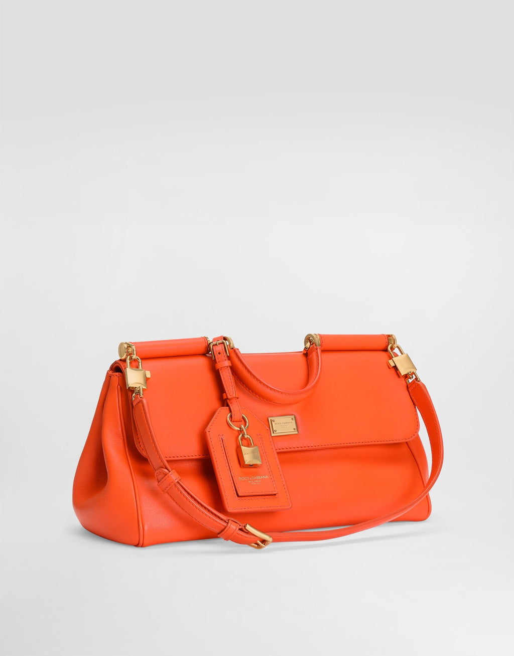 Orange Calfskin Leather Handbag product image 3
