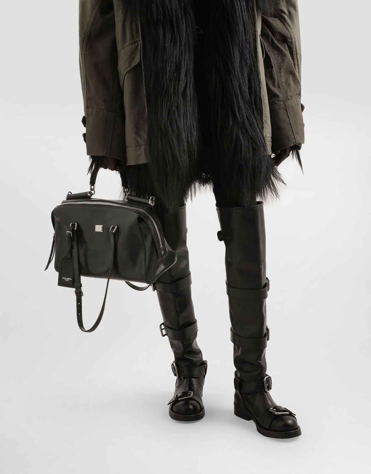 Black Leather Handbag Design 007 product image 2