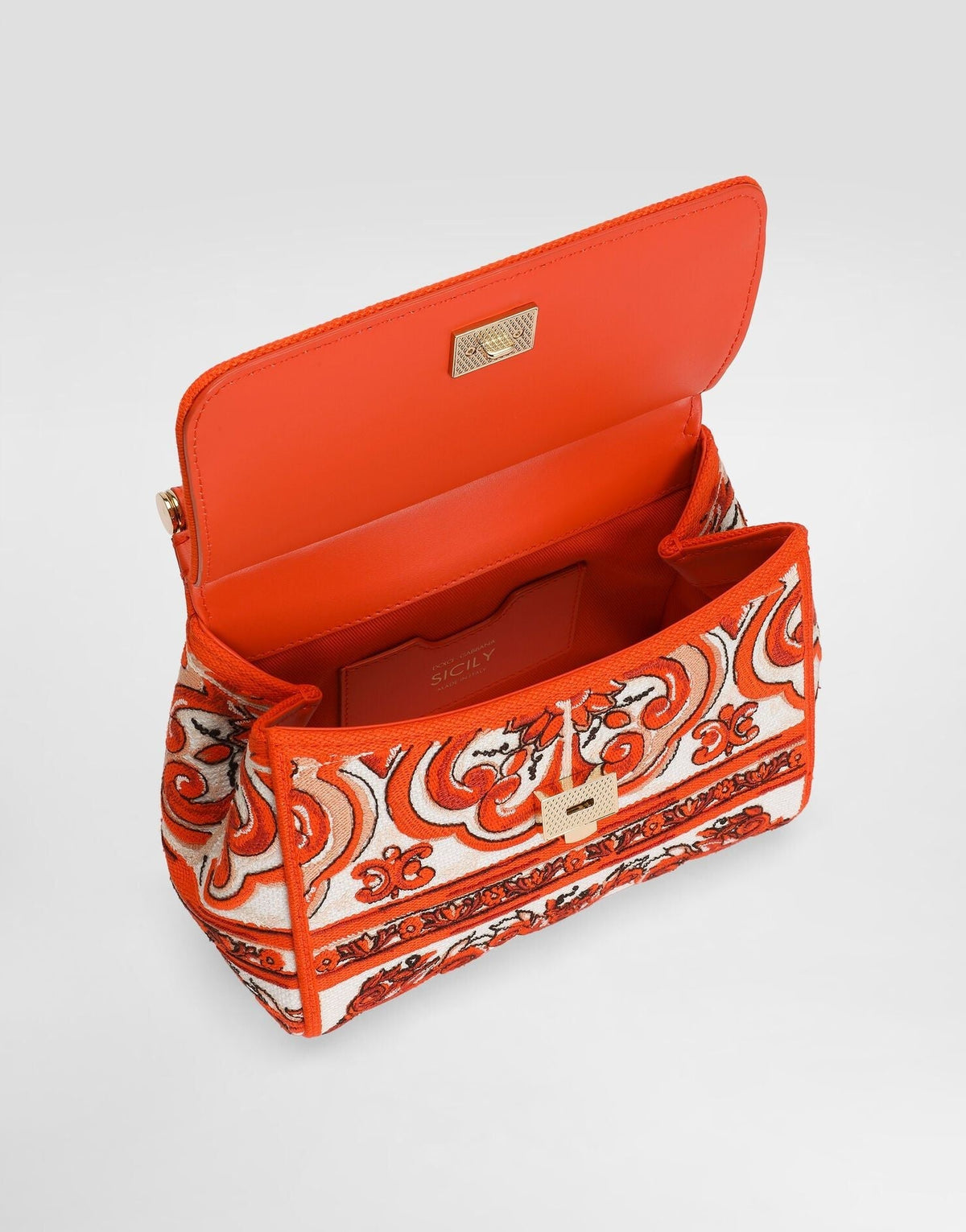 Orange Leather Handbag Design 002 product image 5