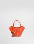 Coffa Capri Designer Shoulder Tote Raffia Multi-colored Gold-Toned Hardware
