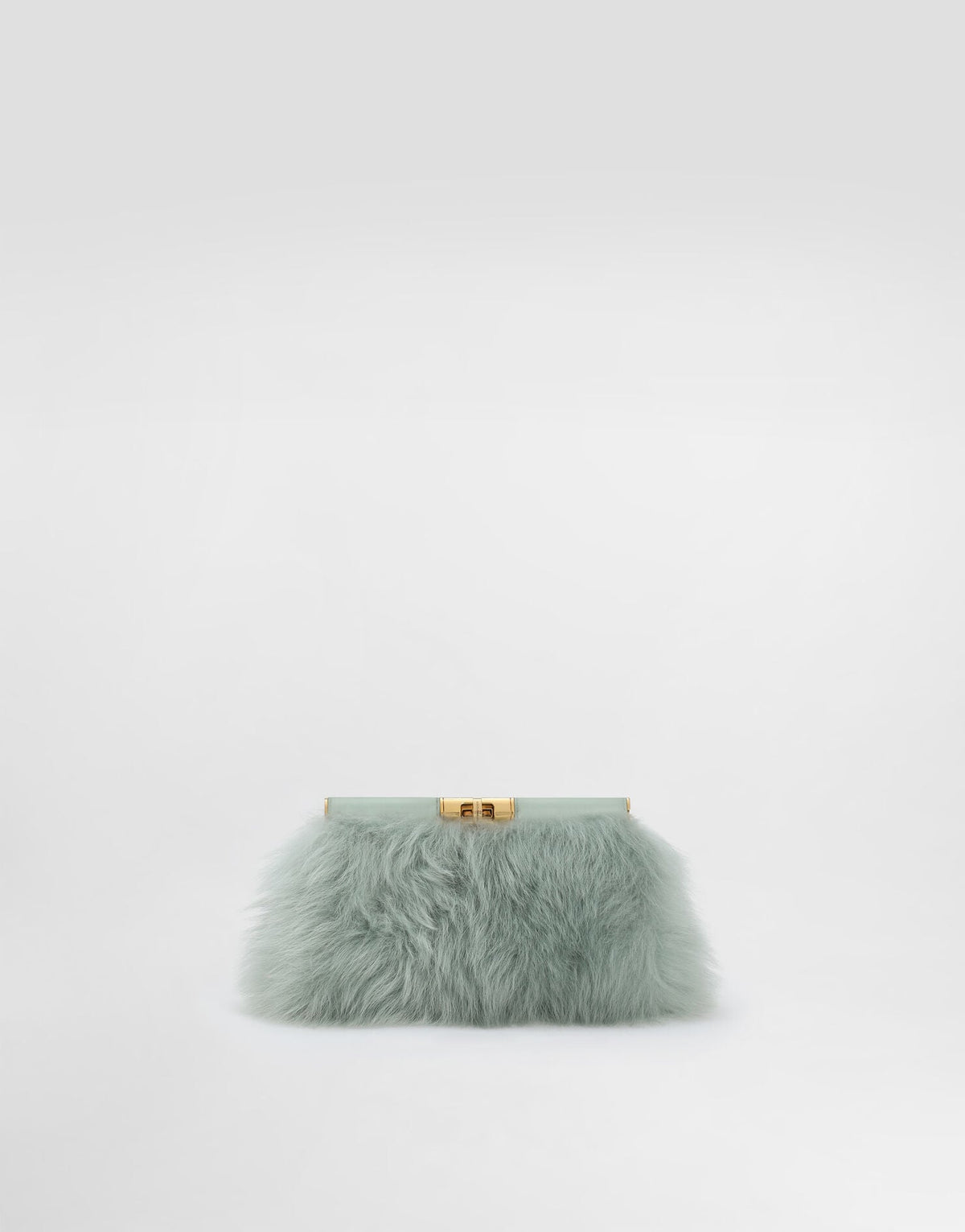 Marlene Shoulder Luxury Handbag Shearling and Calfskin Multicolor Vintage Brass Hardware