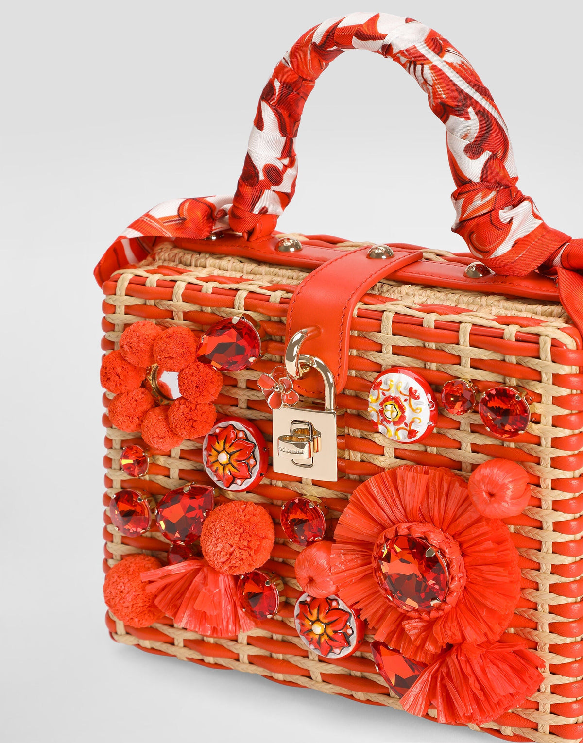 Leather & Raffia Handbag product image 6